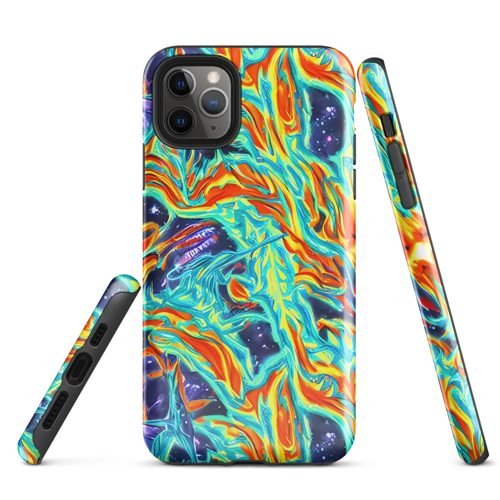 Ultramarine Ember on Tough Case for iPhone® — Front