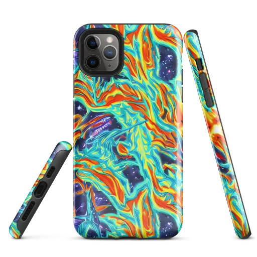 Ultramarine Ember on a Tough Case for iPhone®