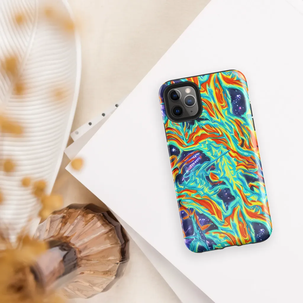 Ultramarine Ember on Tough Case for iPhone® — Front