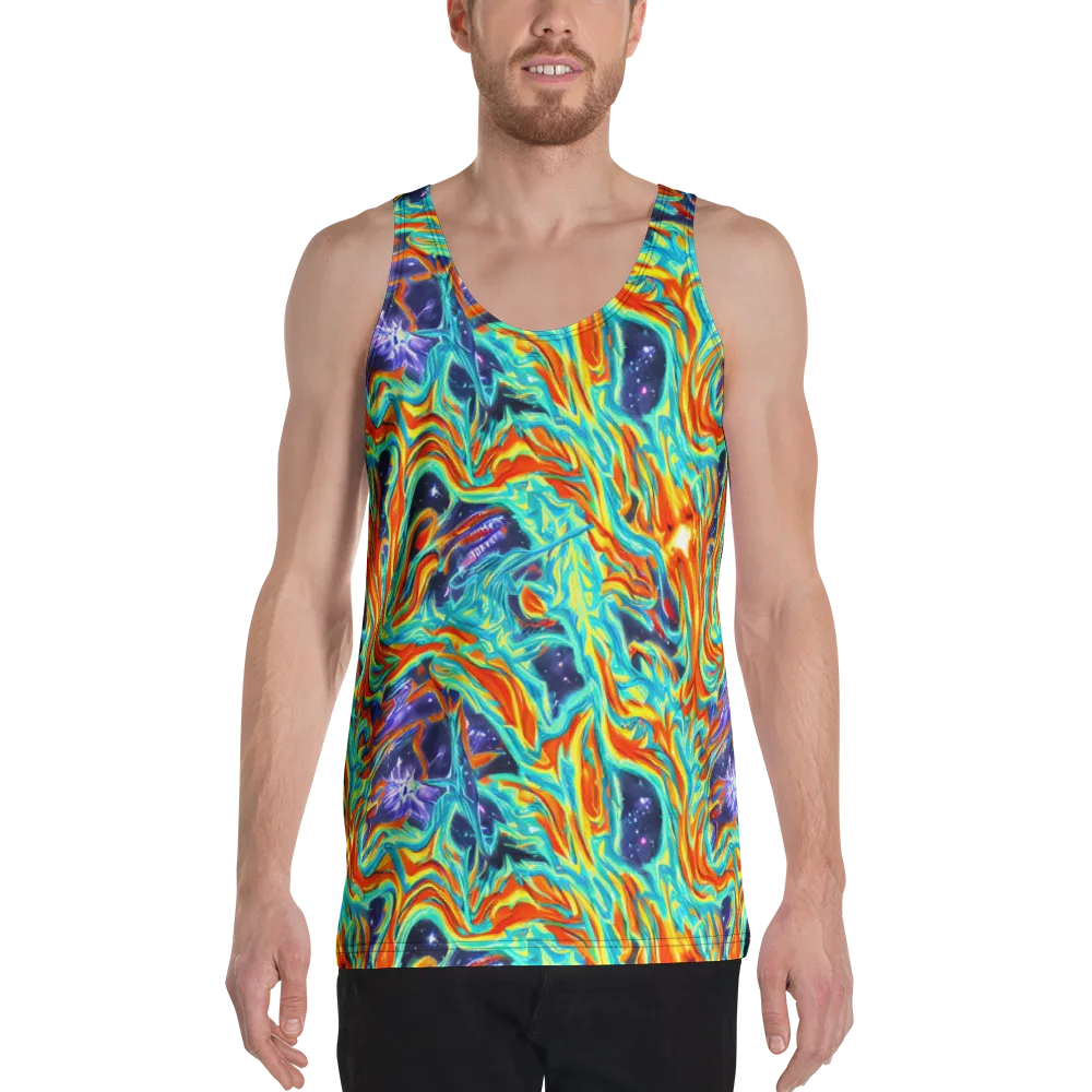 Ultramarine Ember on Men's Tank Top — Front