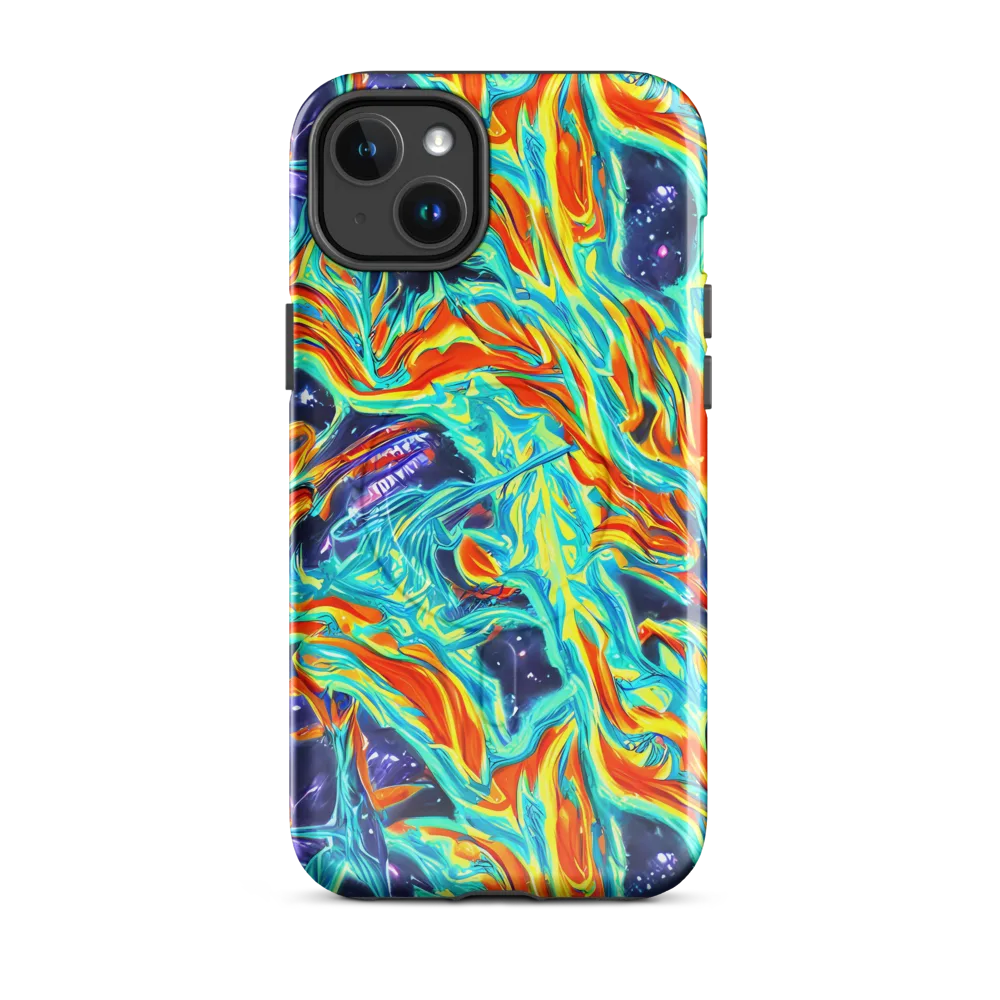 Ultramarine Ember on MagSafe Tough Case for iPhone® — Front