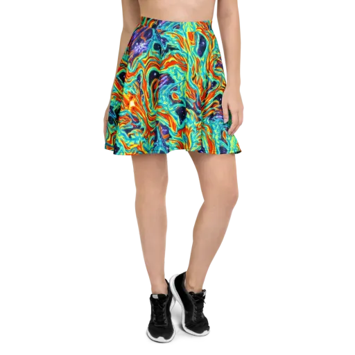 Ultramarine Ember on a Skater Skirt