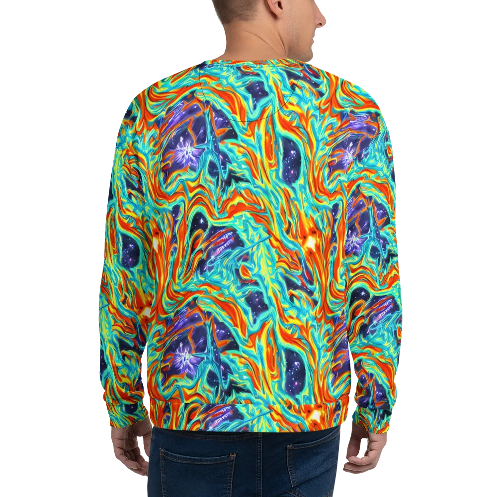 Ultramarine Ember on Sweatshirt — Back
