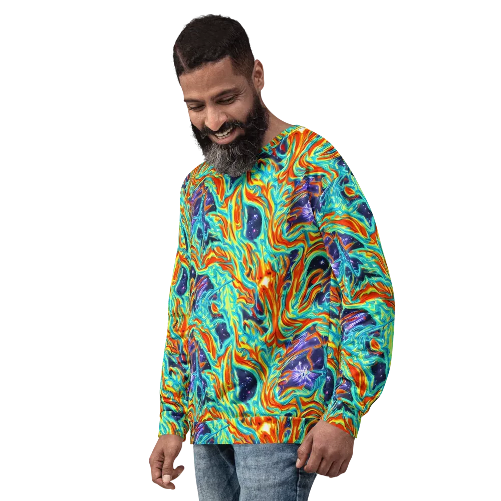 Ultramarine Ember on Sweatshirt — Left Front