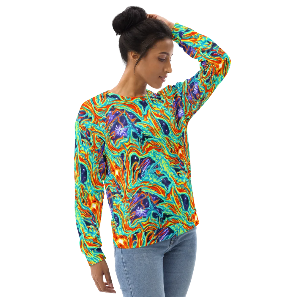 Ultramarine Ember on Sweatshirt — Right Front