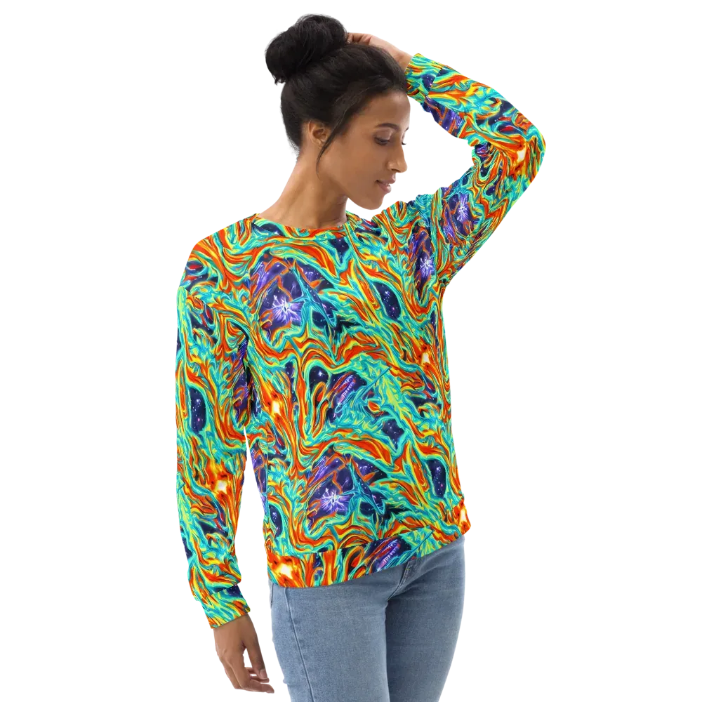 Ultramarine Ember on Sweatshirt — Right Front