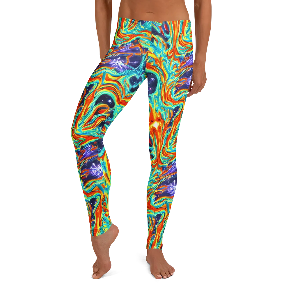 Ultramarine Ember on Leggings — Front