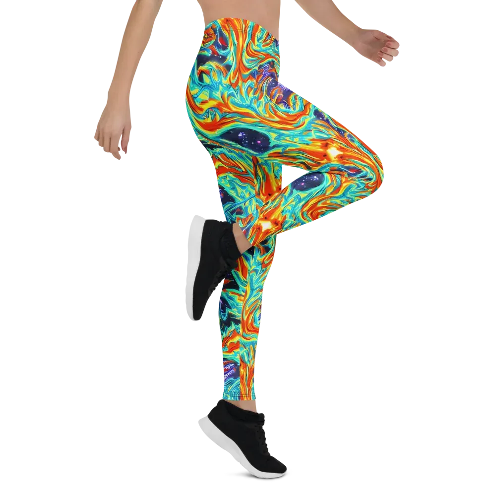 Ultramarine Ember on Leggings — Right