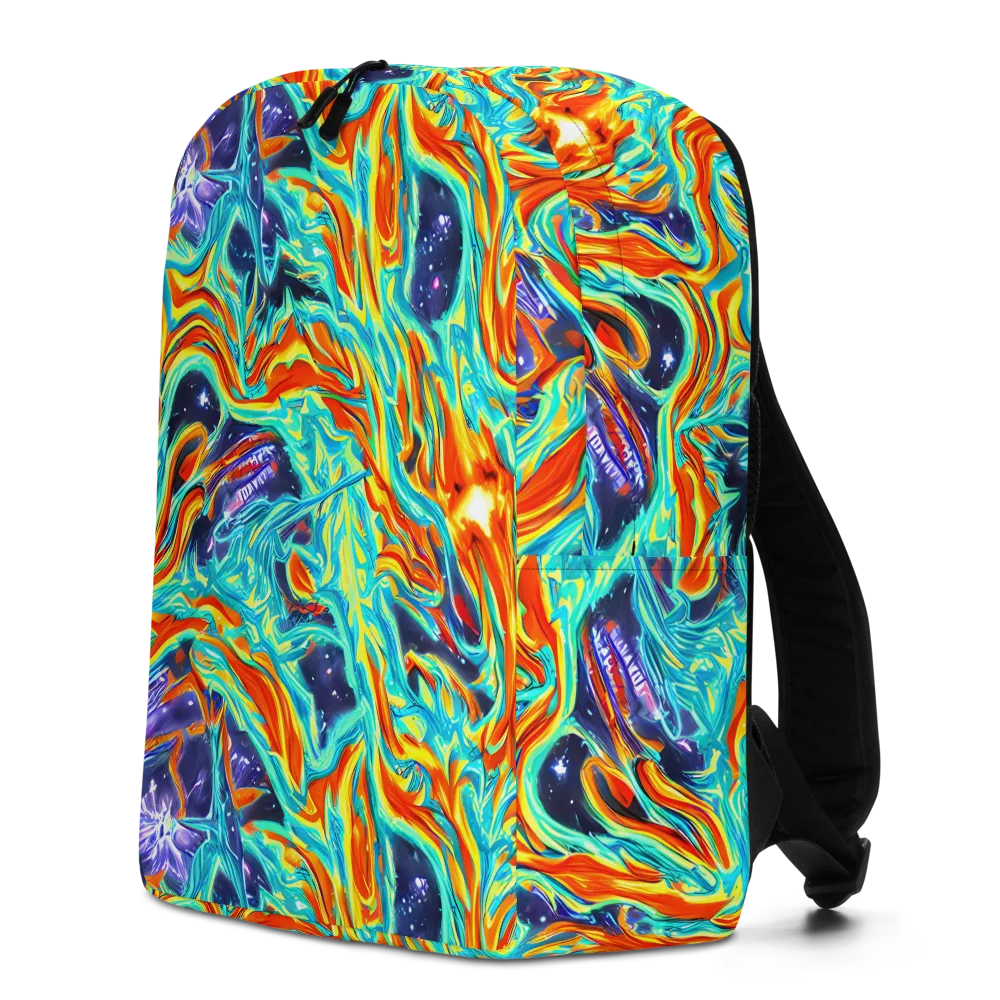 Ultramarine Ember on Minimalist Backpack — Left