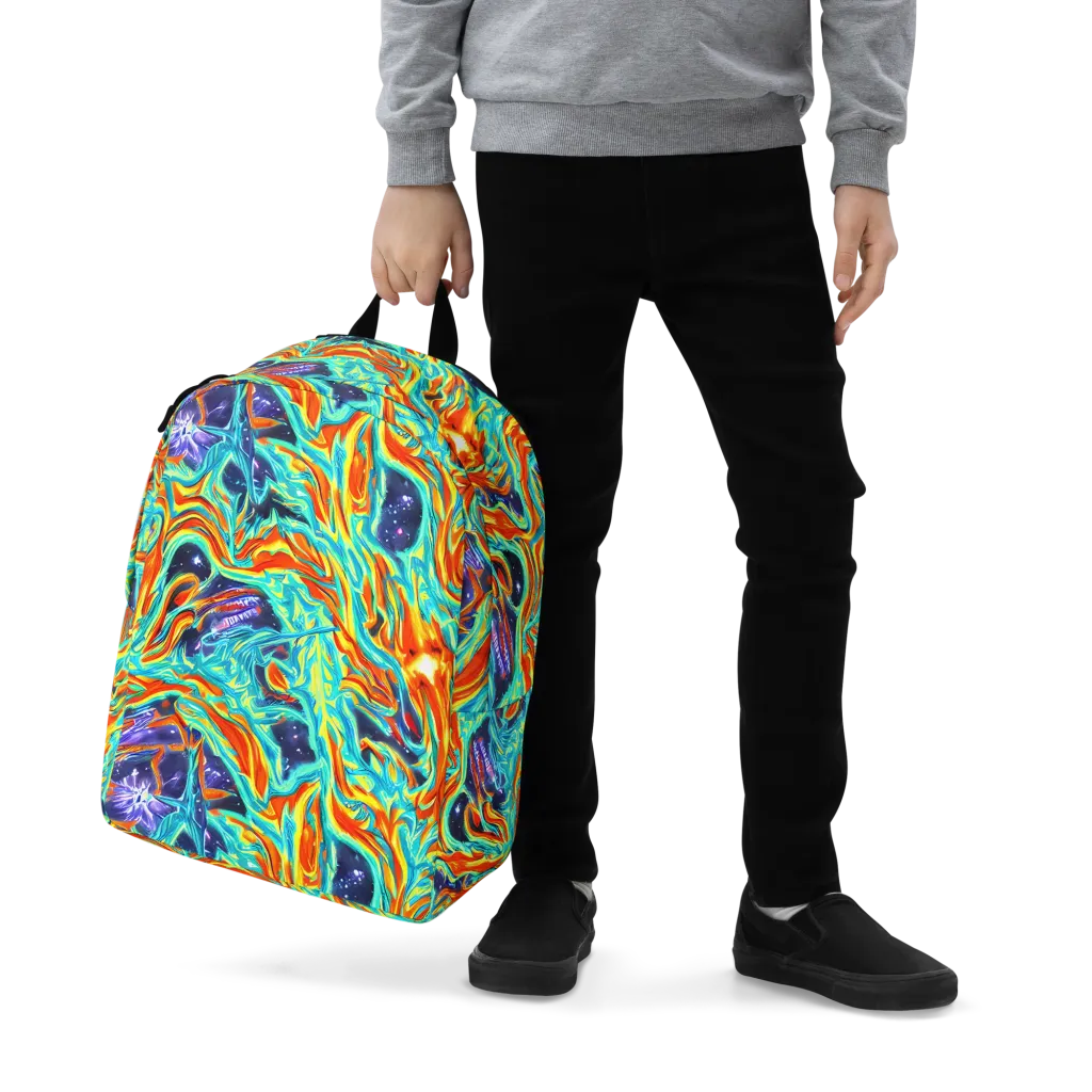 Ultramarine Ember on Minimalist Backpack — Zoomed-in