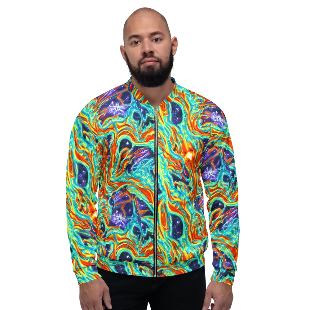 Ultramarine Ember on Bomber Jacket — Front