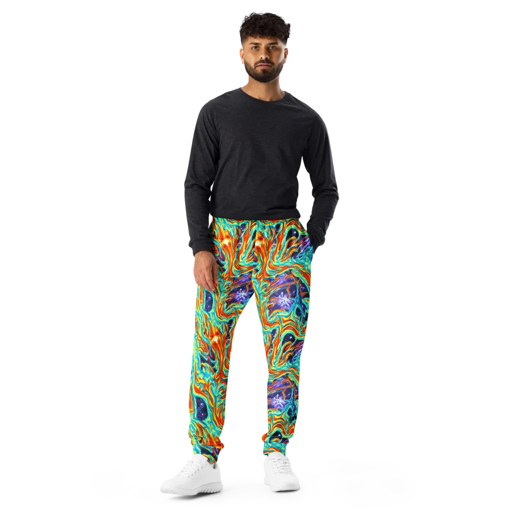 Ultramarine Ember on Men's Joggers — Front