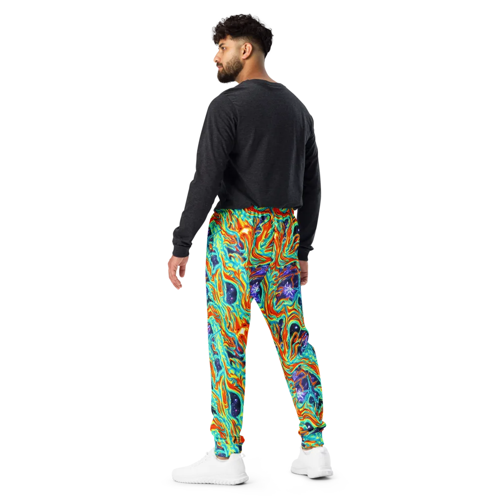 Ultramarine Ember on Men's Joggers — Back