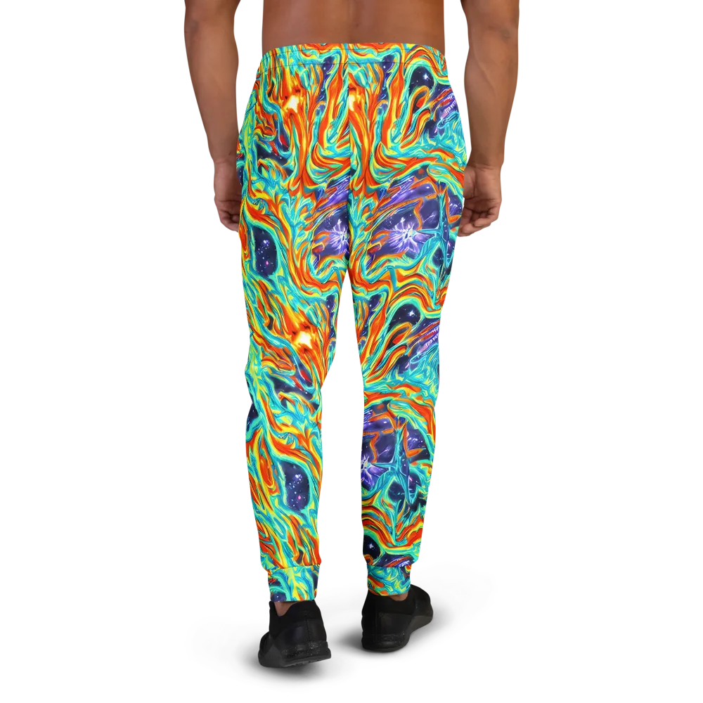Ultramarine Ember on Men's Joggers — Back