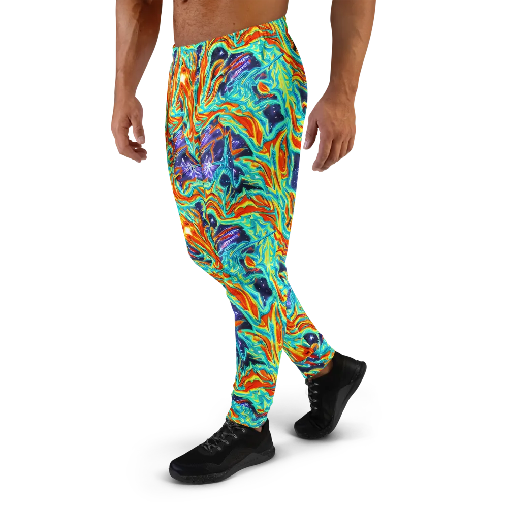 Ultramarine Ember on Men's Joggers — Left