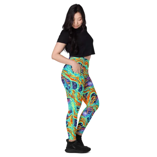 Ultramarine Ember on a Leggings with Pockets