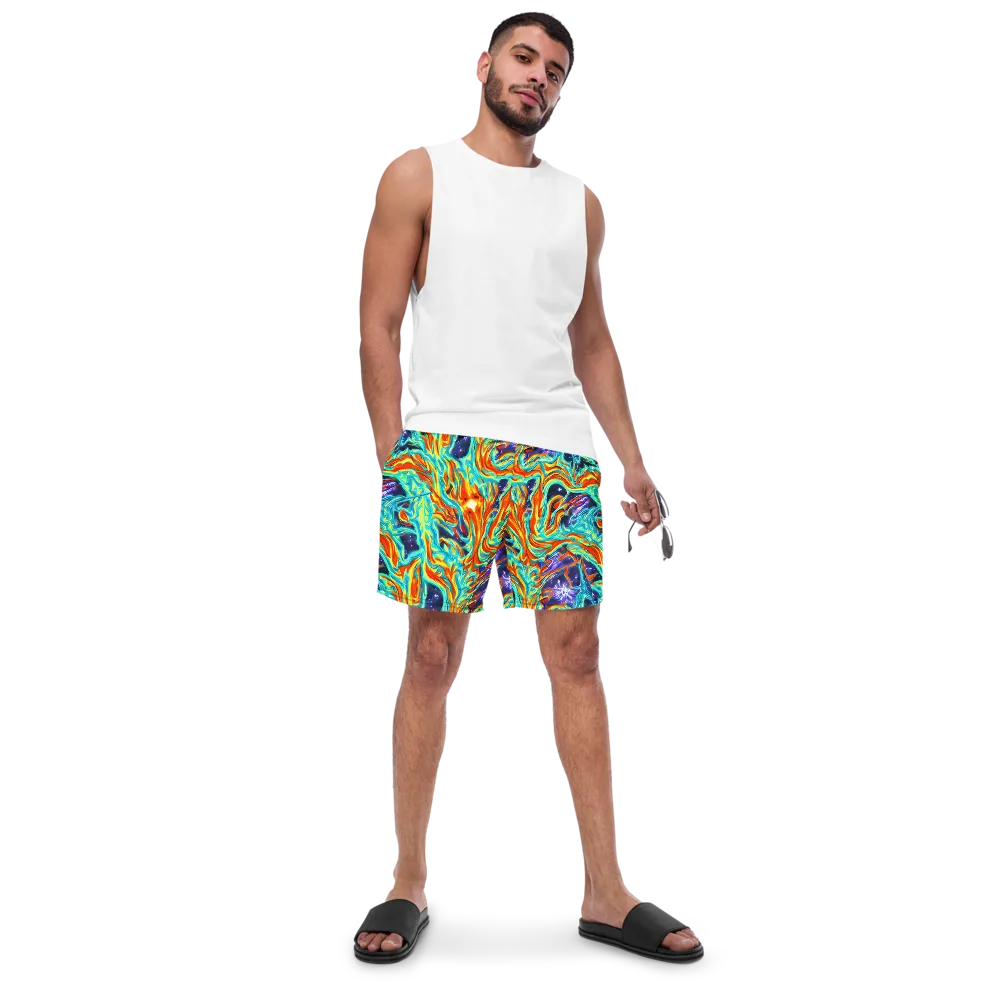 Ultramarine Ember on Swim Trunks — Front