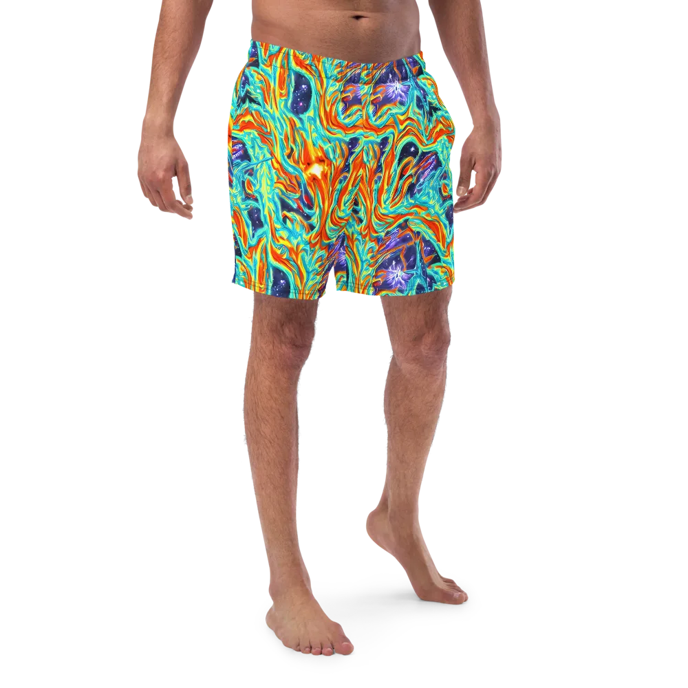 Ultramarine Ember on Swim Trunks — Front