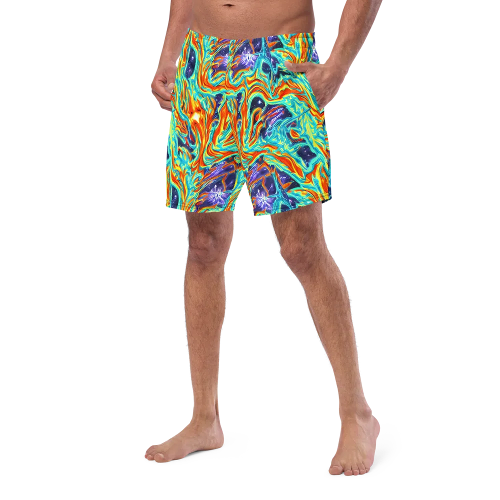Ultramarine Ember on Swim Trunks — Left Front