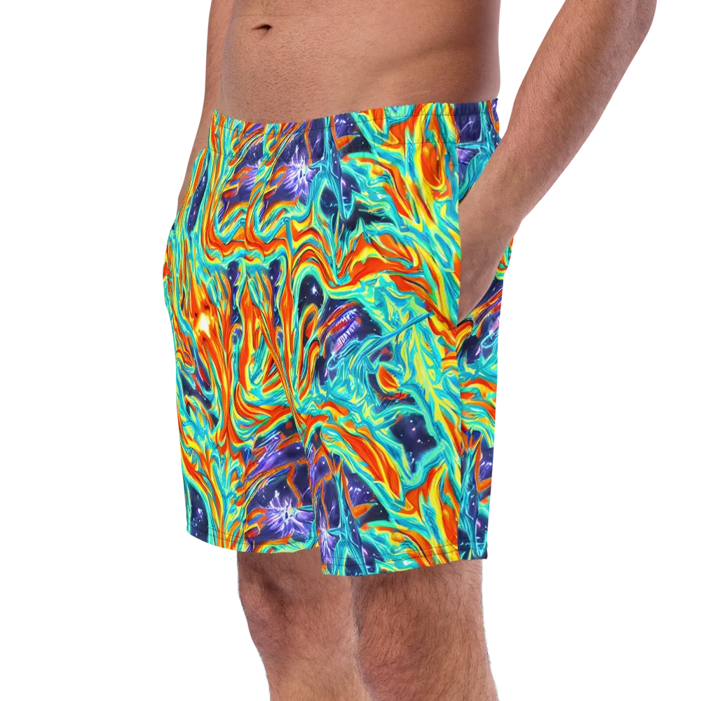 Ultramarine Ember on Swim Trunks — Left Front