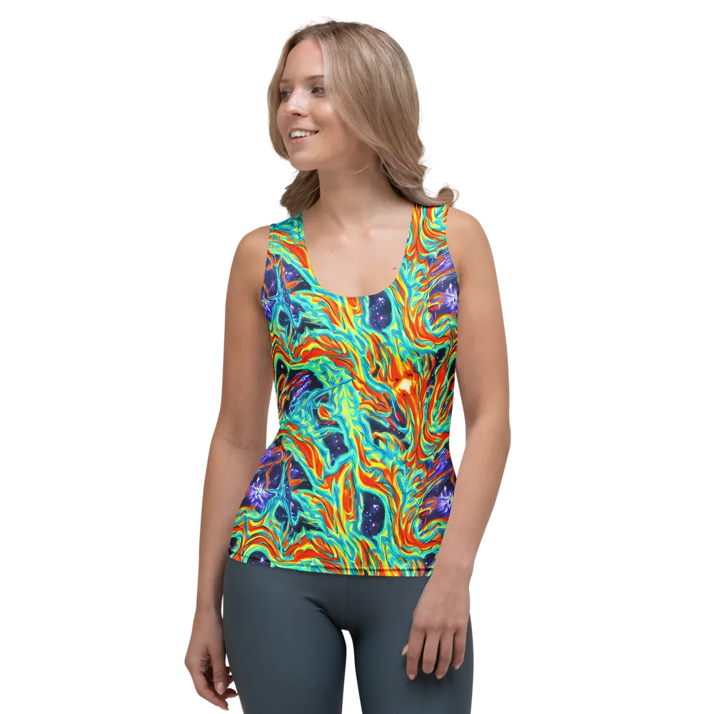Ultramarine Ember on Women's Tank Top — Front