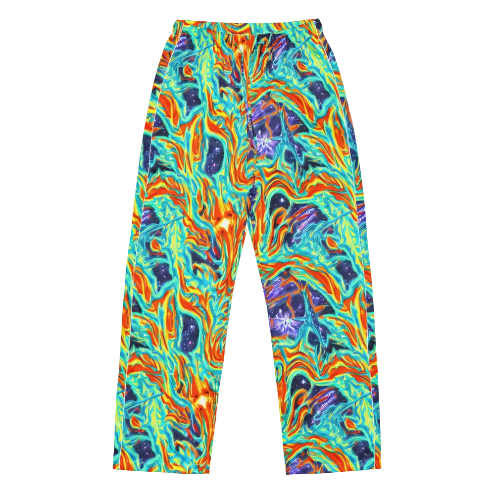 Ultramarine Ember on Women's Pajama Pants — Front