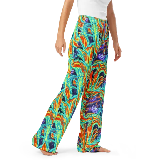 Ultramarine Ember on a Women's Pajama Pants