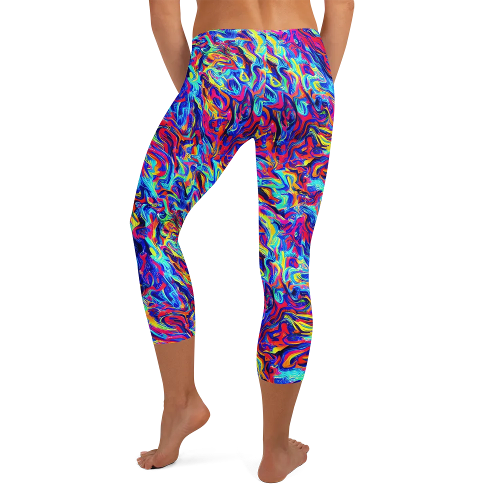 Solar Electric on Capri Leggings — Back