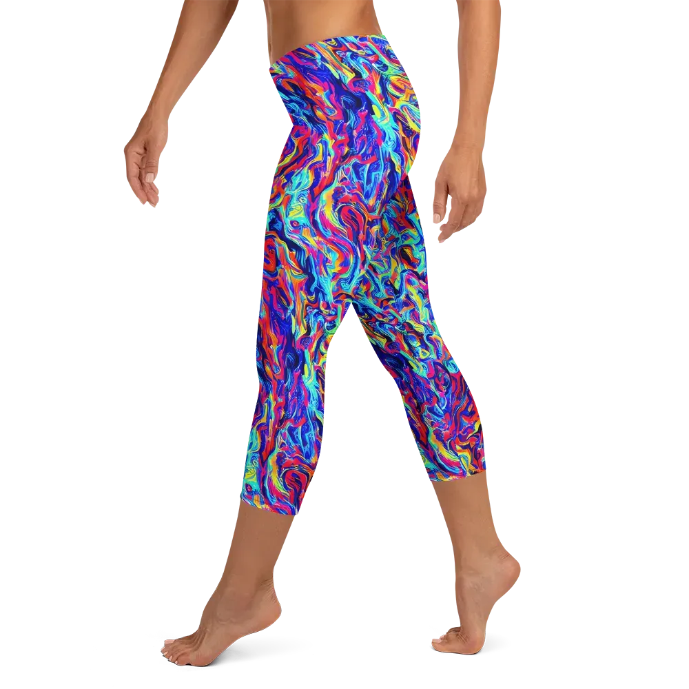 Solar Electric on Capri Leggings — Left