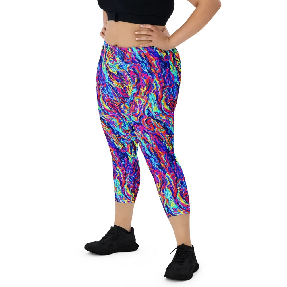 Solar Electric on Capri Leggings — Front