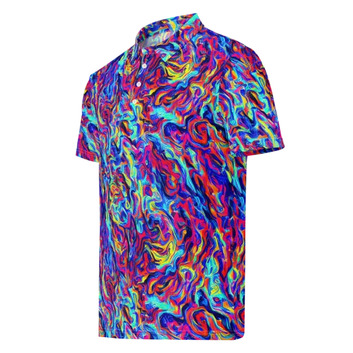 Solar Electric on a Men's Slim Fit Polo Shirt