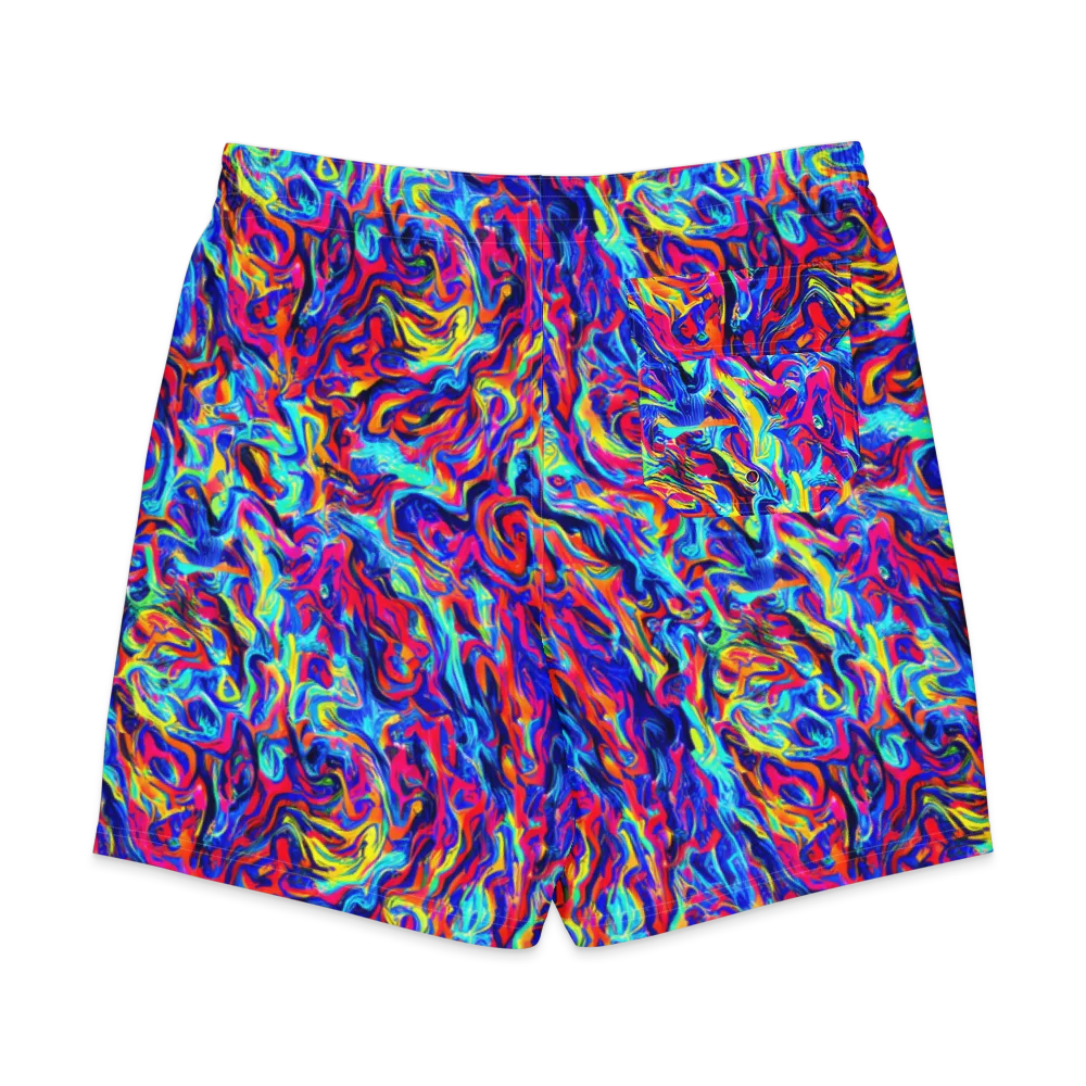 Solar Electric on Men's Board Shorts — Back