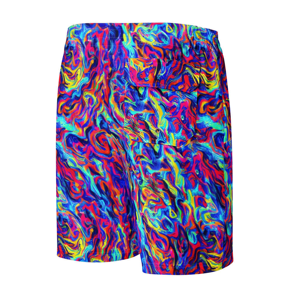 Solar Electric on Men's Board Shorts — Back
