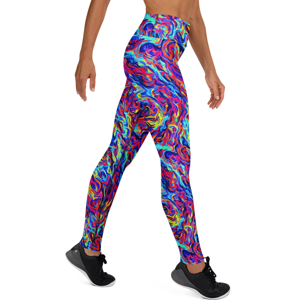 Solar Electric on Yoga Leggings — Right