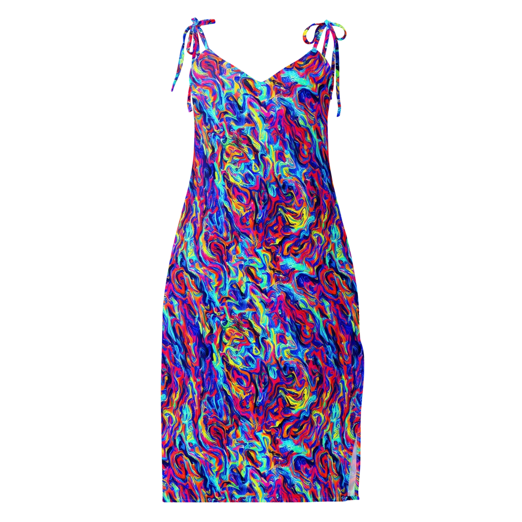 Solar Electric on Slip Dress — Front