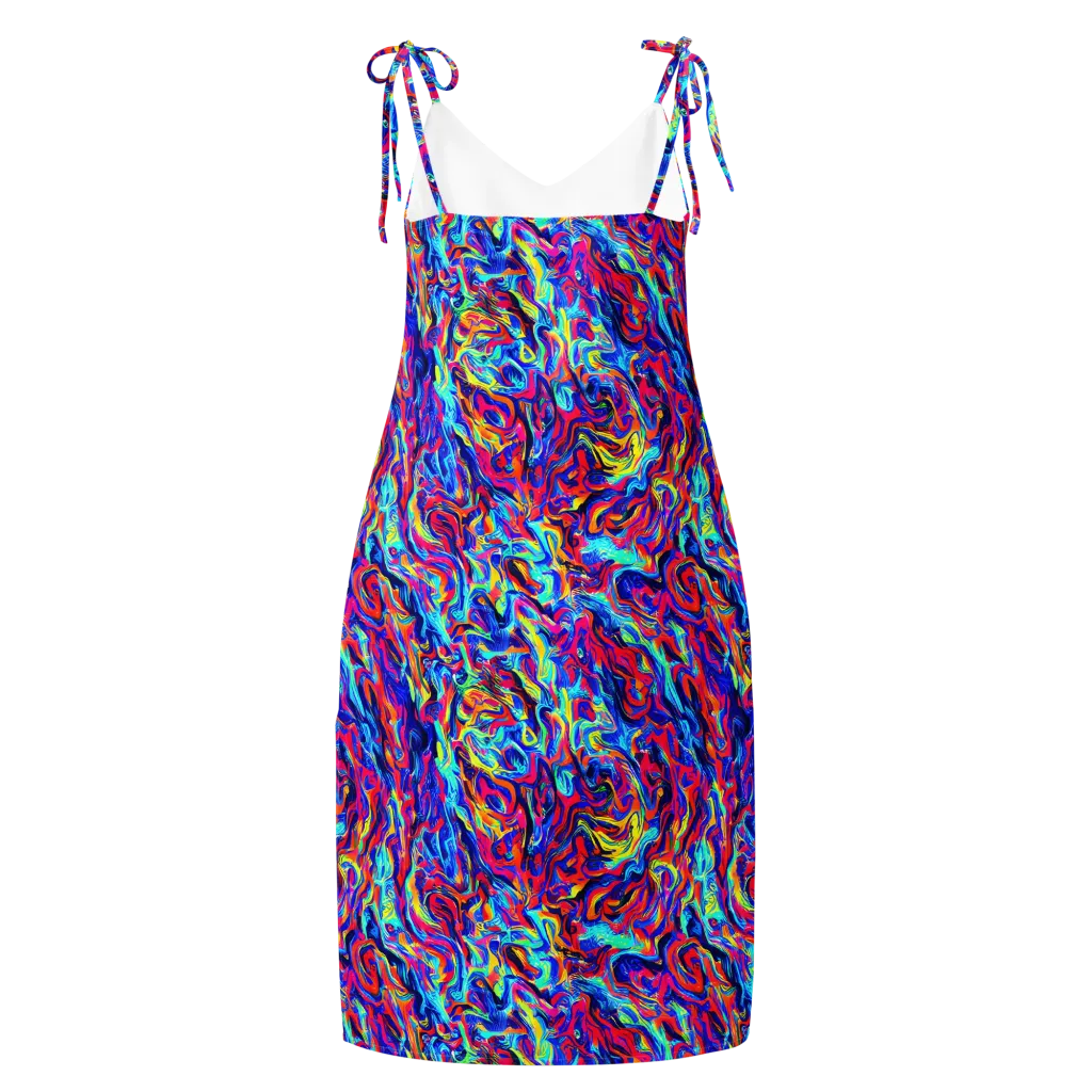 Solar Electric on Slip Dress — Back