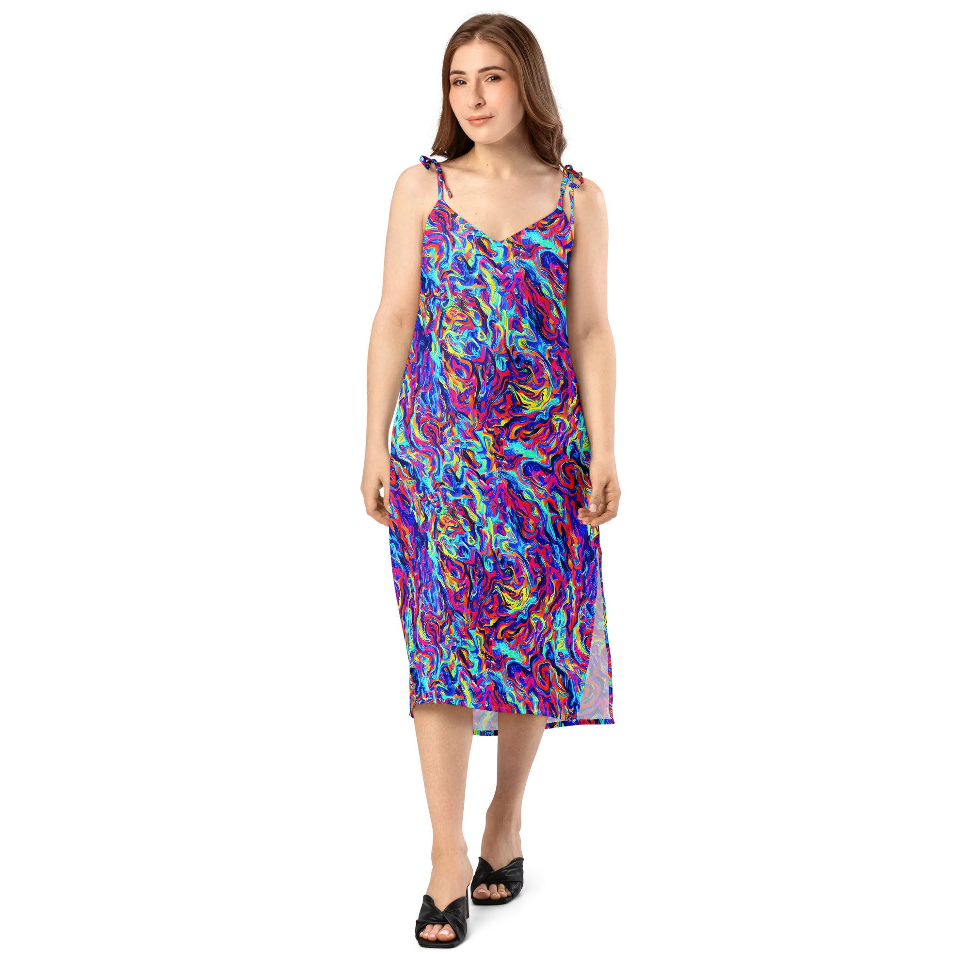 Solar Electric on Slip Dress — Front