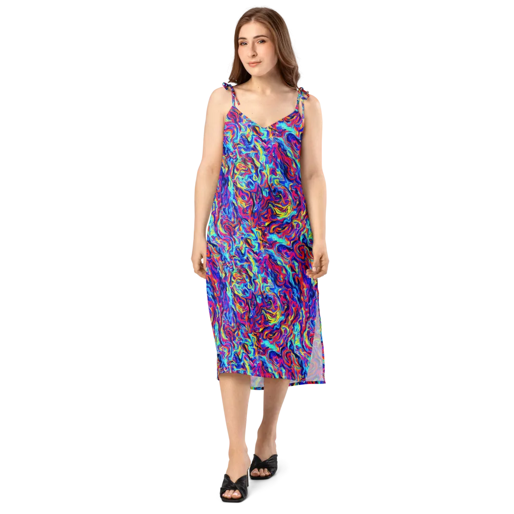 Solar Electric on Slip Dress — Front