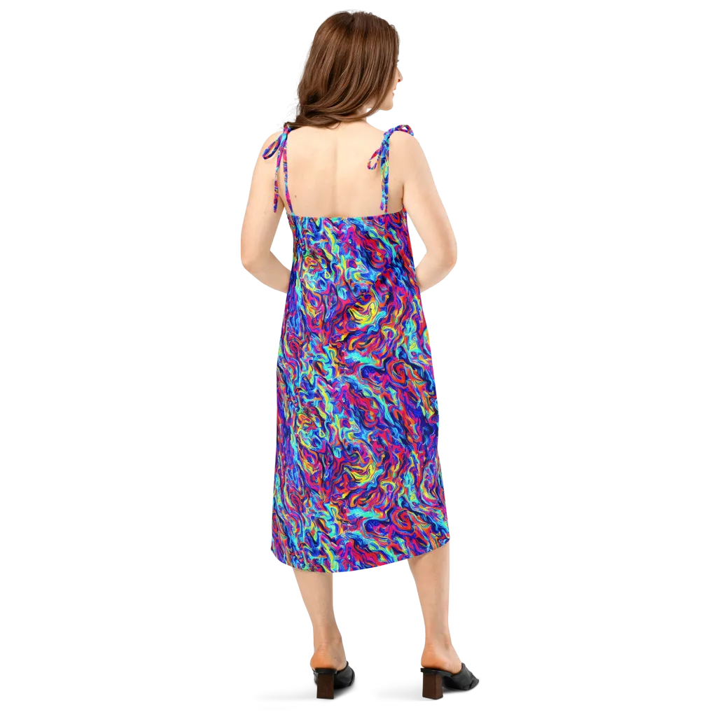 Solar Electric on Slip Dress — Back