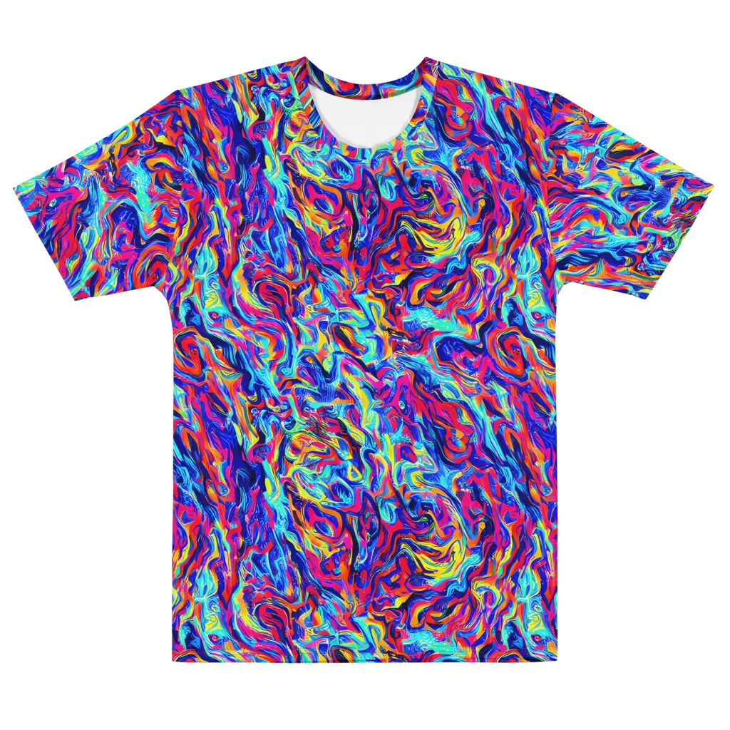 Solar Electric on Men's Cotton Crew Neck T-Shirt — Front