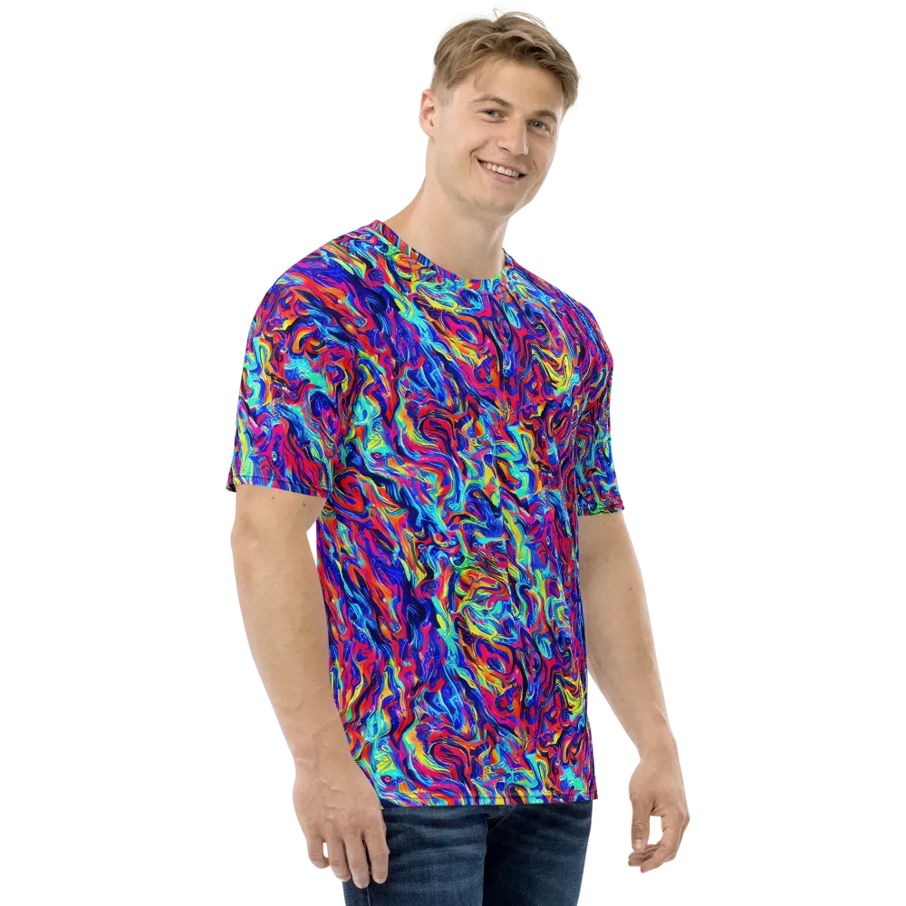 Solar Electric on Men's Crew Neck T-Shirt — Right