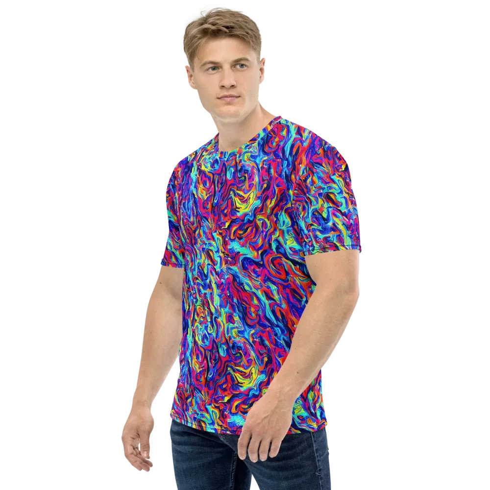 Solar Electric on Men's Crew Neck T-Shirt — Left
