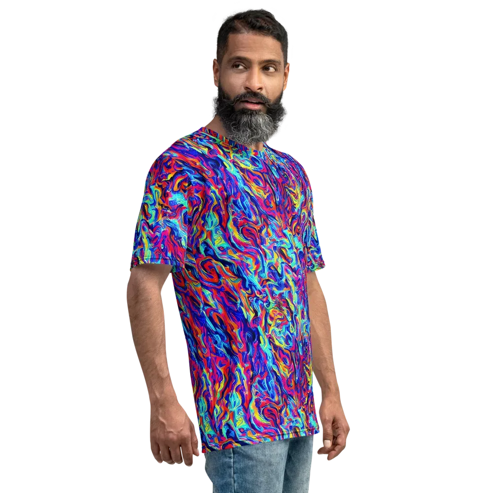 Solar Electric on Men's Crew Neck T-Shirt — Right