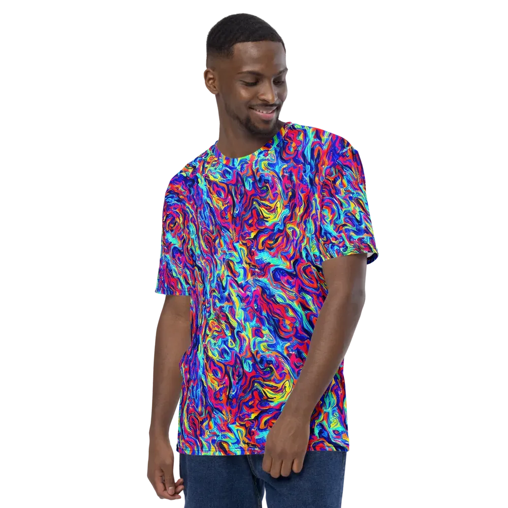 Solar Electric on Men's Crew Neck T-Shirt — Left
