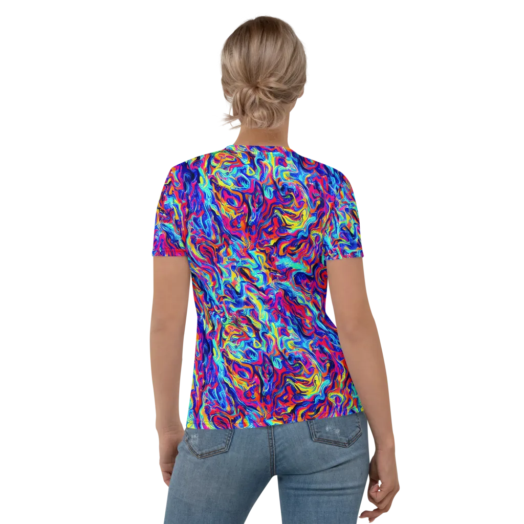 Solar Electric on Women's Crew Neck T-Shirt — Back