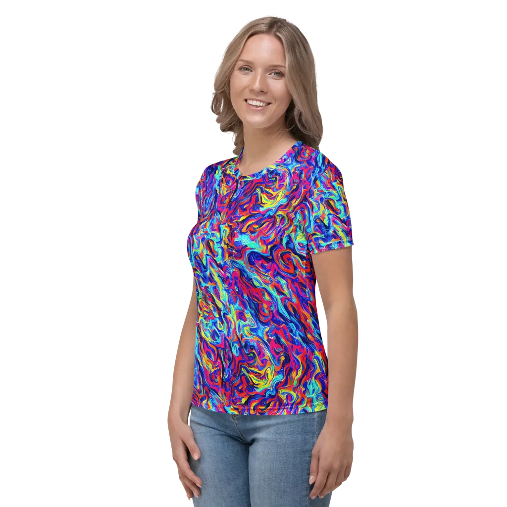 Solar Electric on Women's Crew Neck T-Shirt — Left