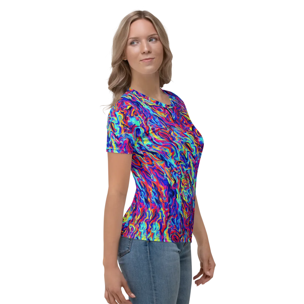 Solar Electric on Women's Crew Neck T-Shirt — Right