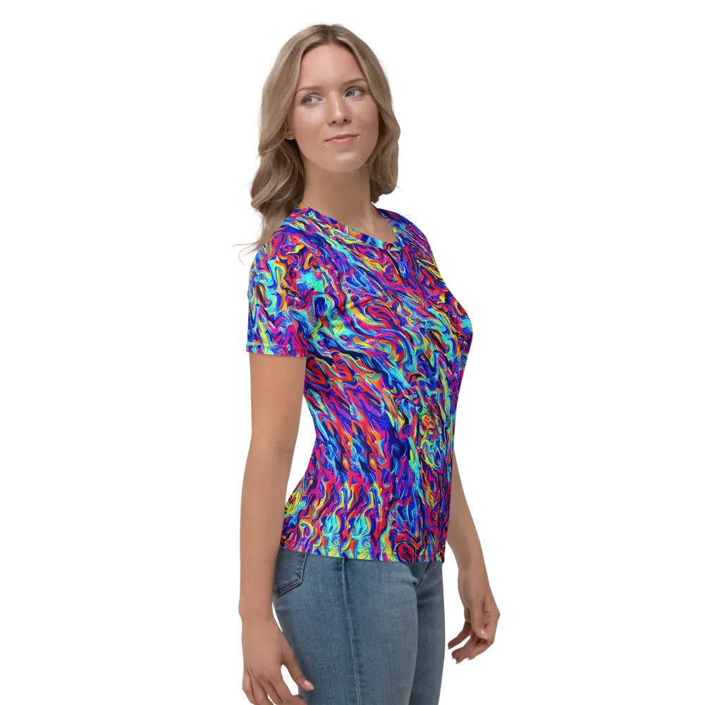 Solar Electric on Women's Crew Neck T-Shirt — Right