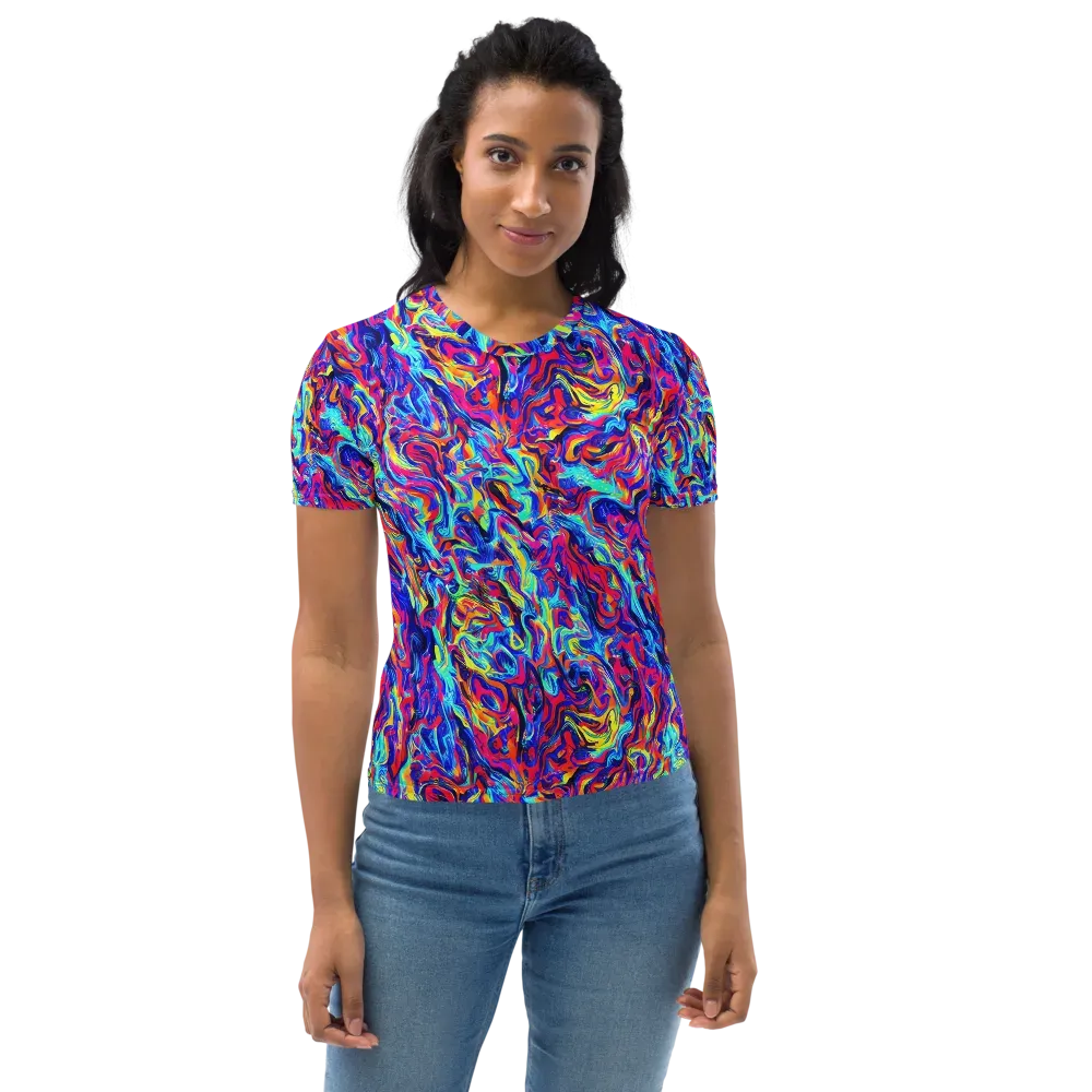 Solar Electric on Women's Crew Neck T-Shirt — Front