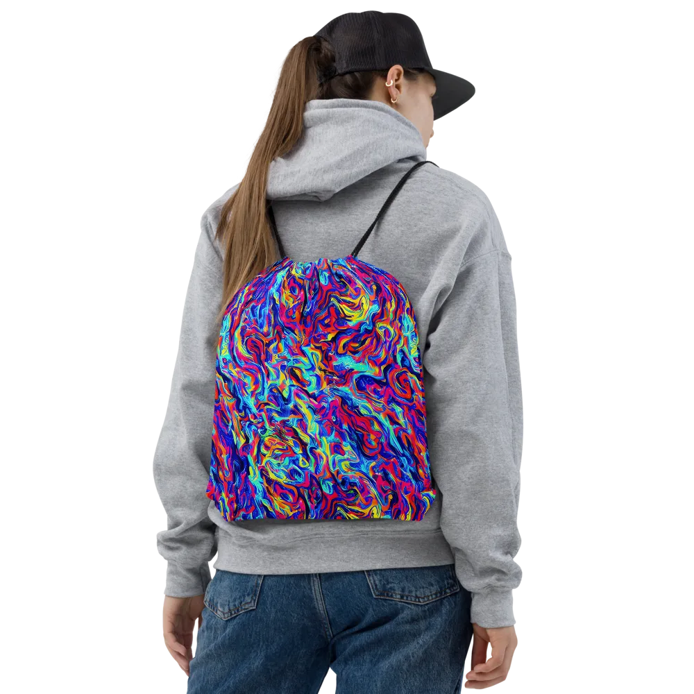 Solar Electric on Drawstring Bag — Front